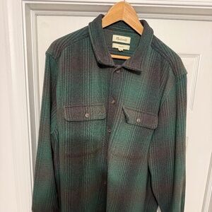 MADEWELL HEAVY WEIGHT BUTTON UP XXL (MINT)